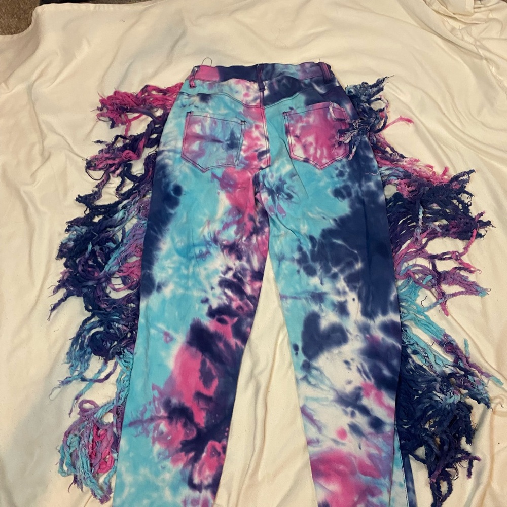 Daisy Multicolor Tie-Dye Pants - Picture 6 of 6